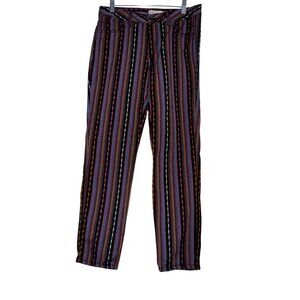 Philosophy Republic Clothing Womens Multicolor Striped Pants Size 6 Cotton & Pol